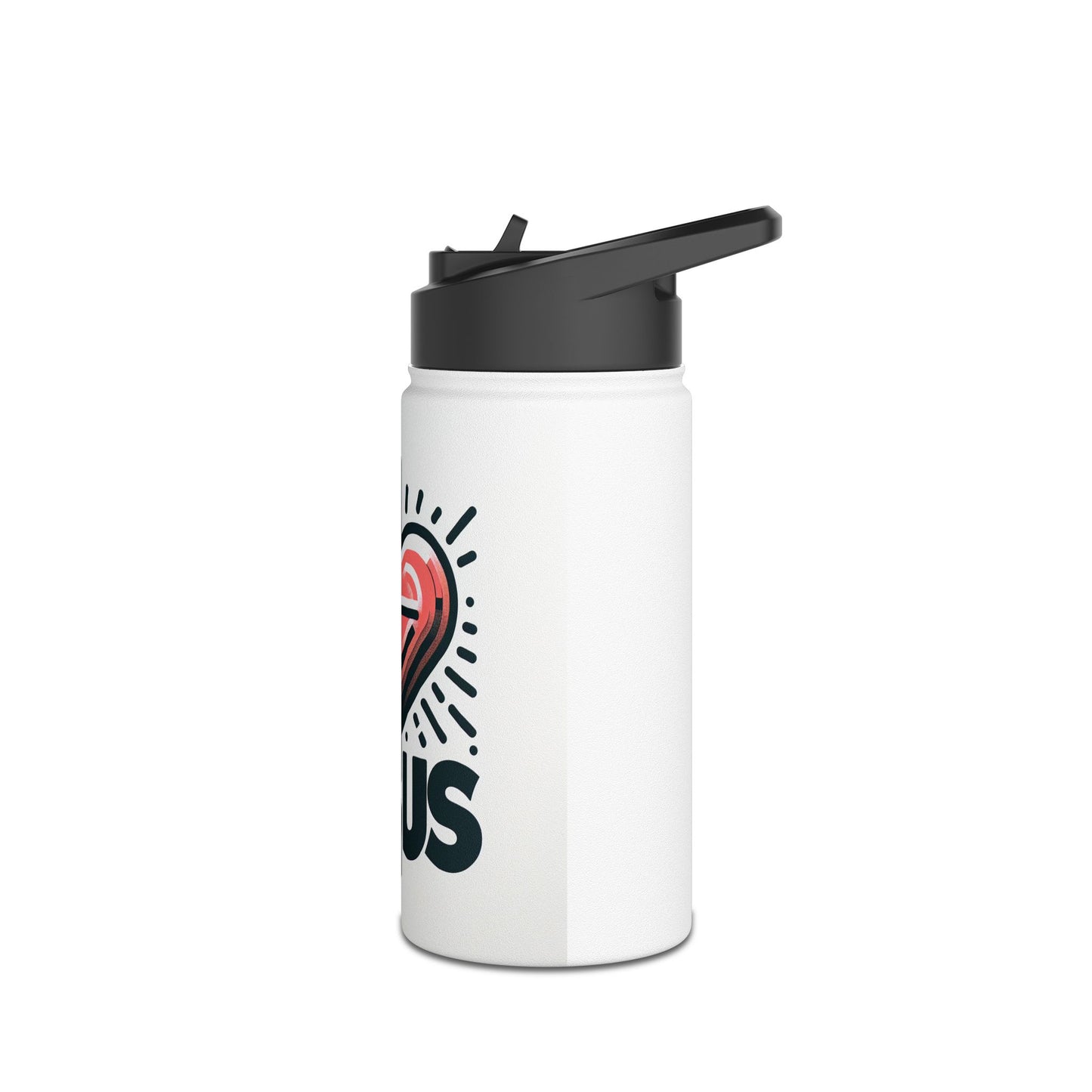 Water Bottle, I Heart Jesus, Stainless Steel