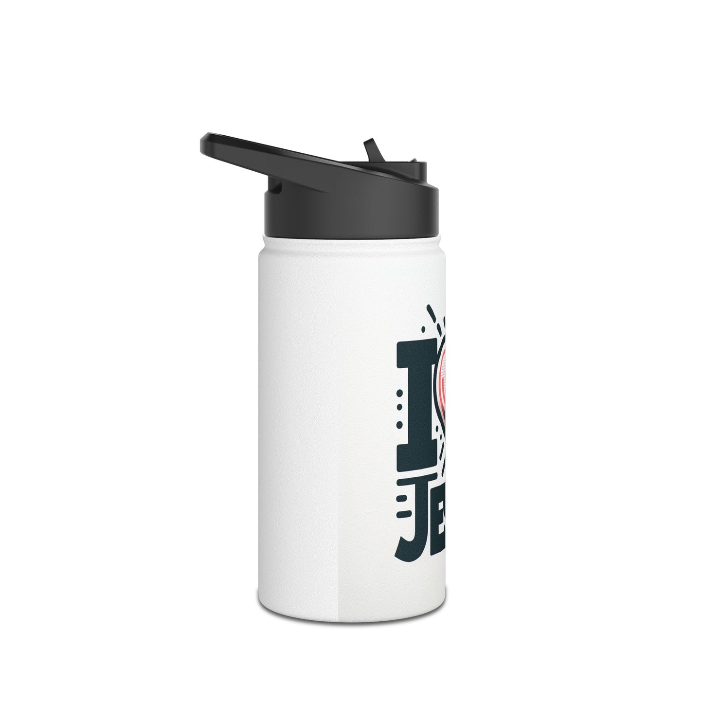 Water Bottle, I Heart Jesus, Stainless Steel